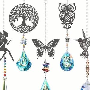Decorative Owl Suncatcher with Prism‎